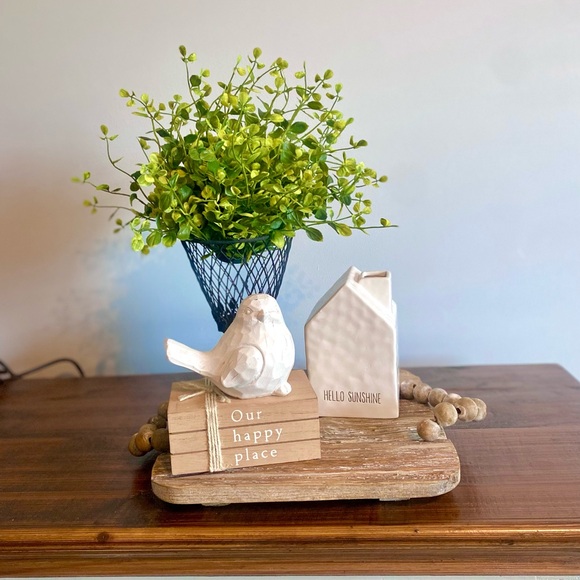 Wood Tray ONLY, With Beaded Handles - Picture 3 of 11